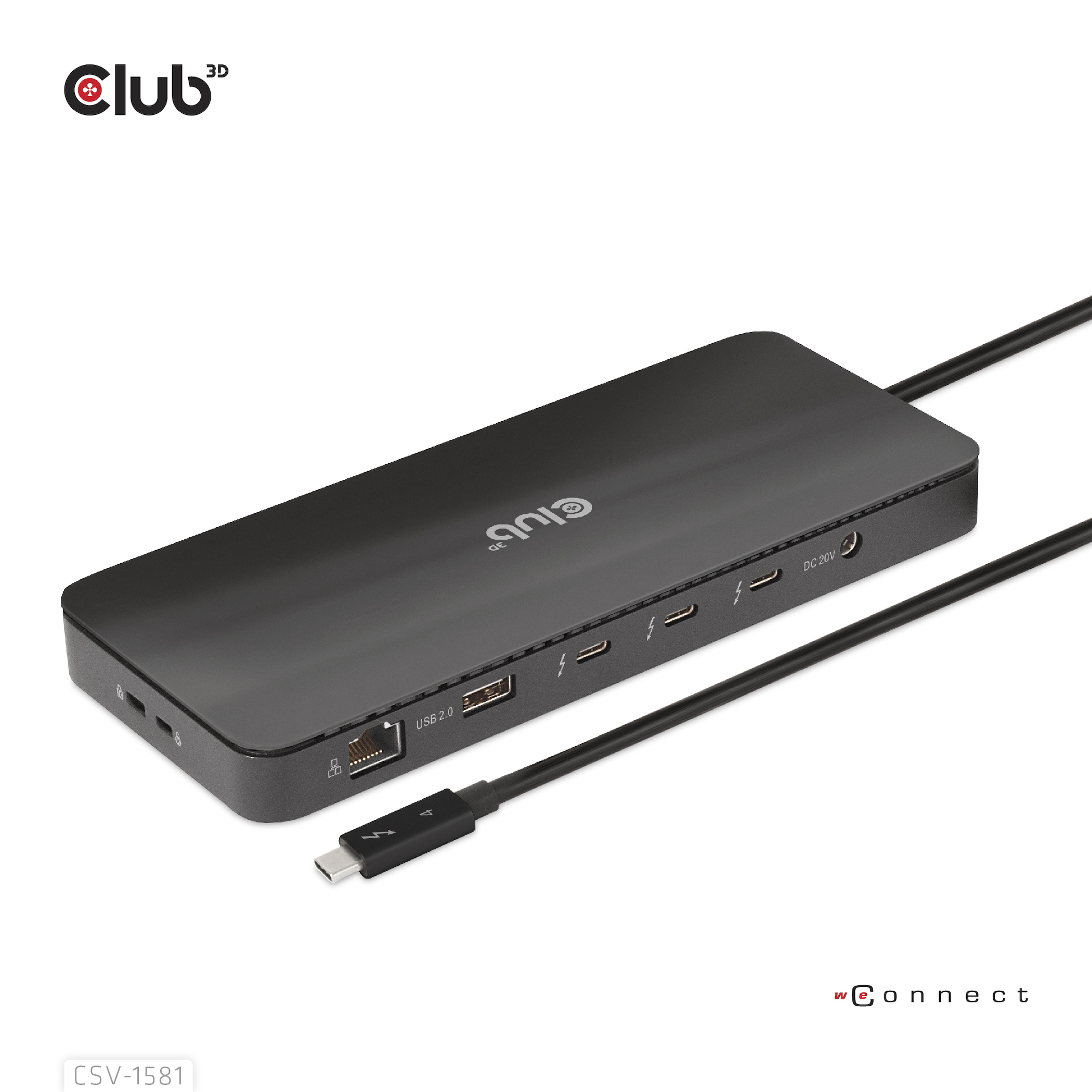 Club3D Thunderbolt4 11-in-1 Dockingstation 2 Displays St/&shy;Bu reta