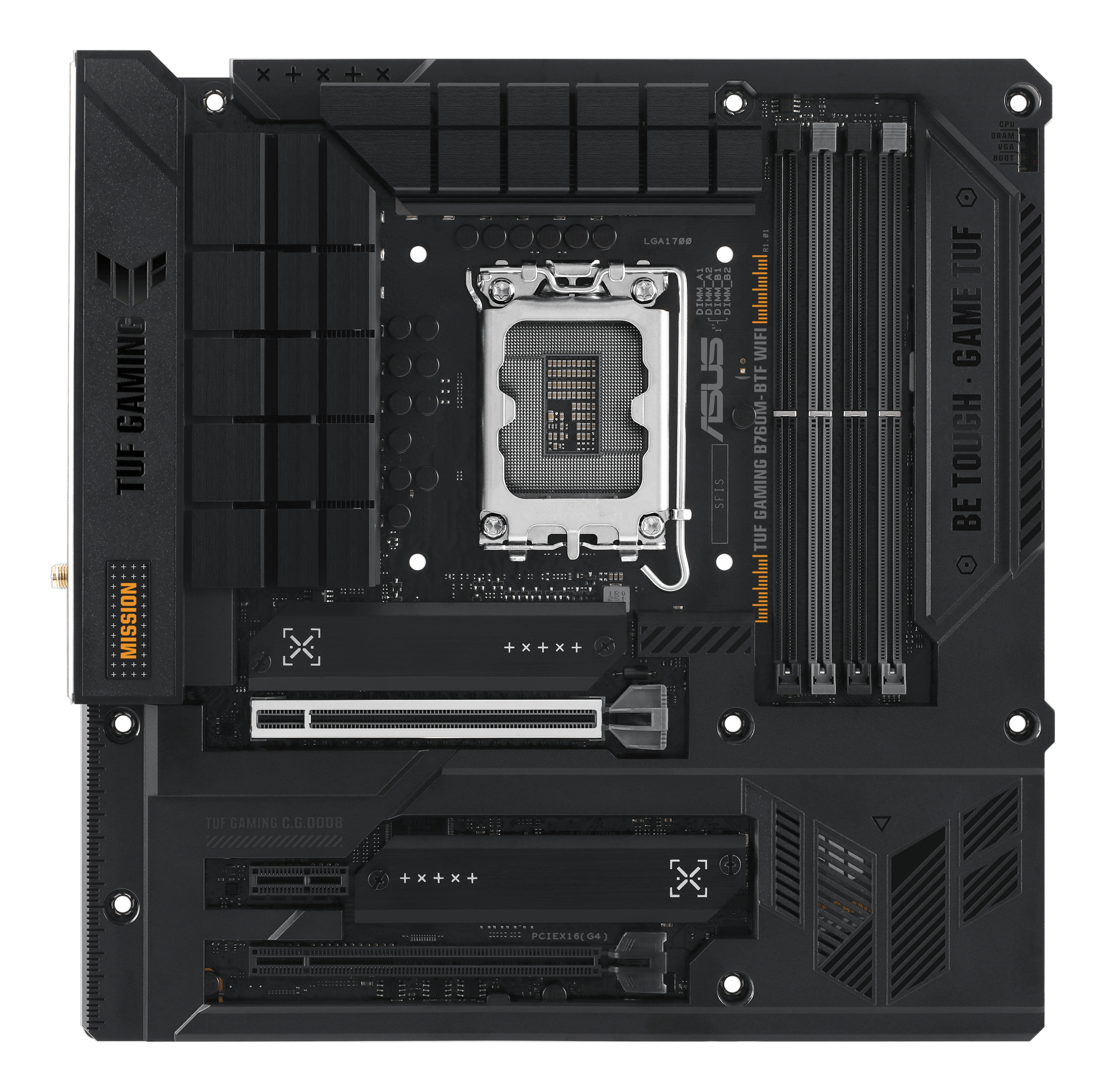 ASUS TUF GAMING B760M-BTF WIFI (INTEL,1700,DDR5,mATX)