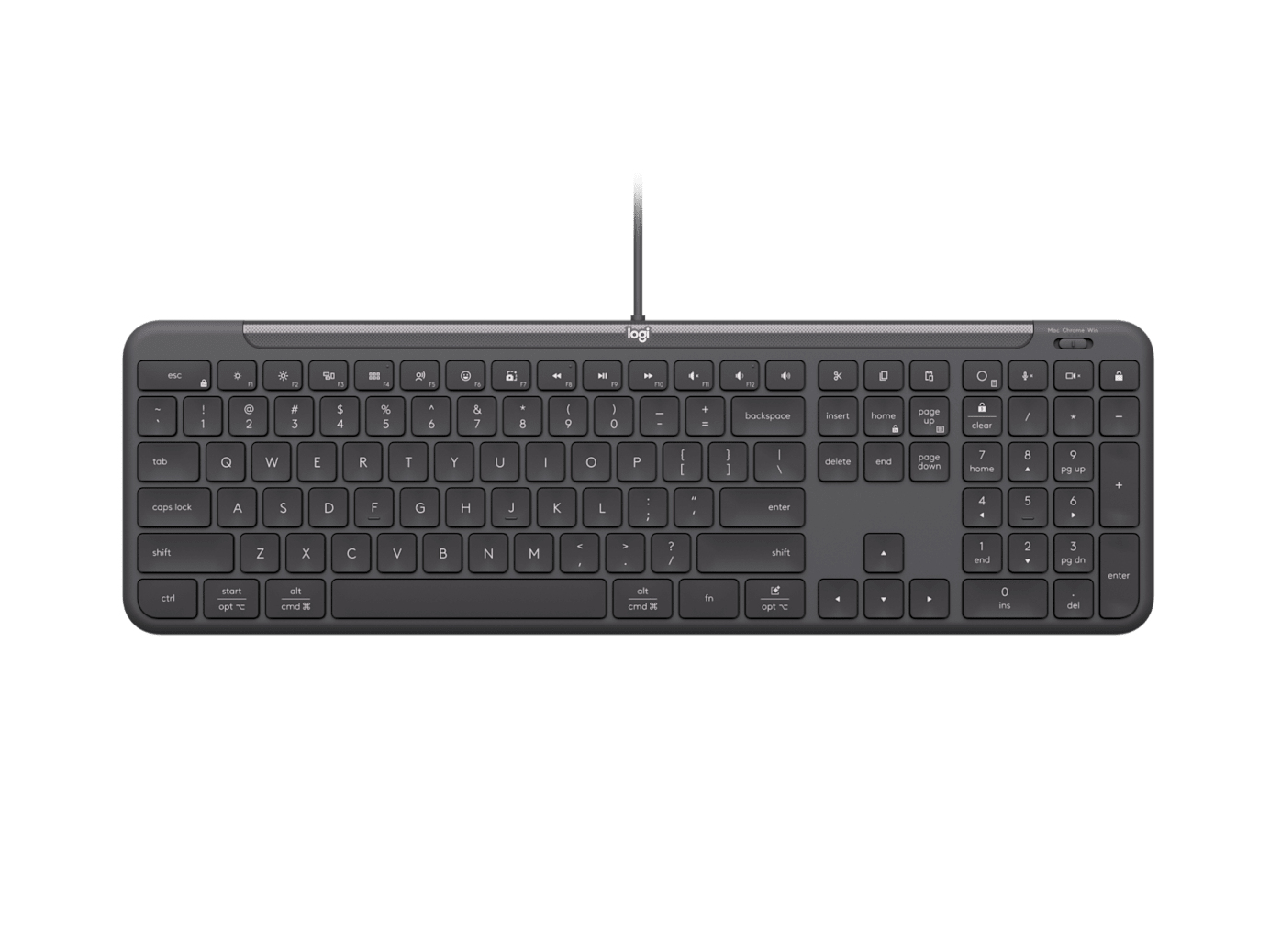 Logitech USB Keyboard K620 Slim graphite