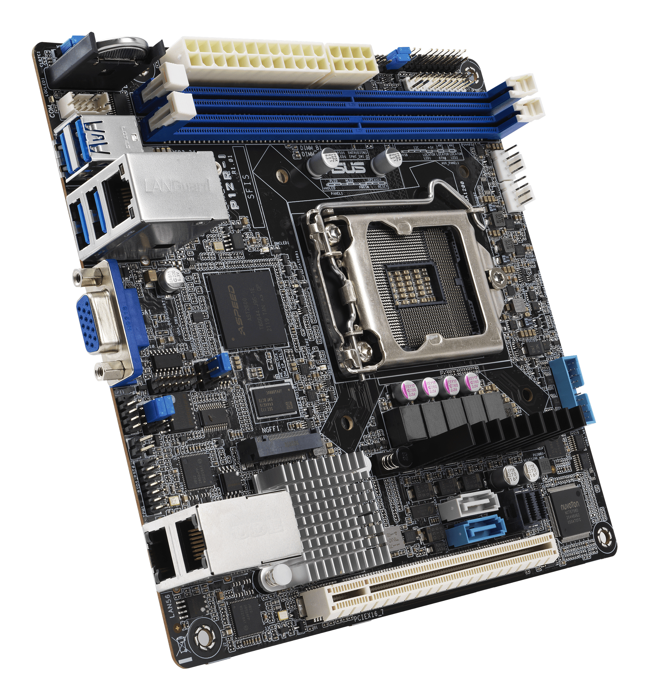 ASUS P12R-I/&shy;ASMB10  mini-ITX  1x LGA 1200 DDR4  2x1G