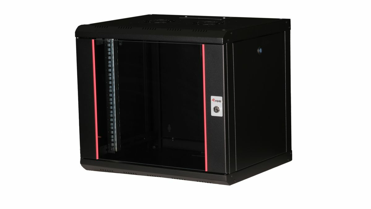 Equip 19" Netzwerkschrank Glastür PM 600x450mm 9HE schwarz