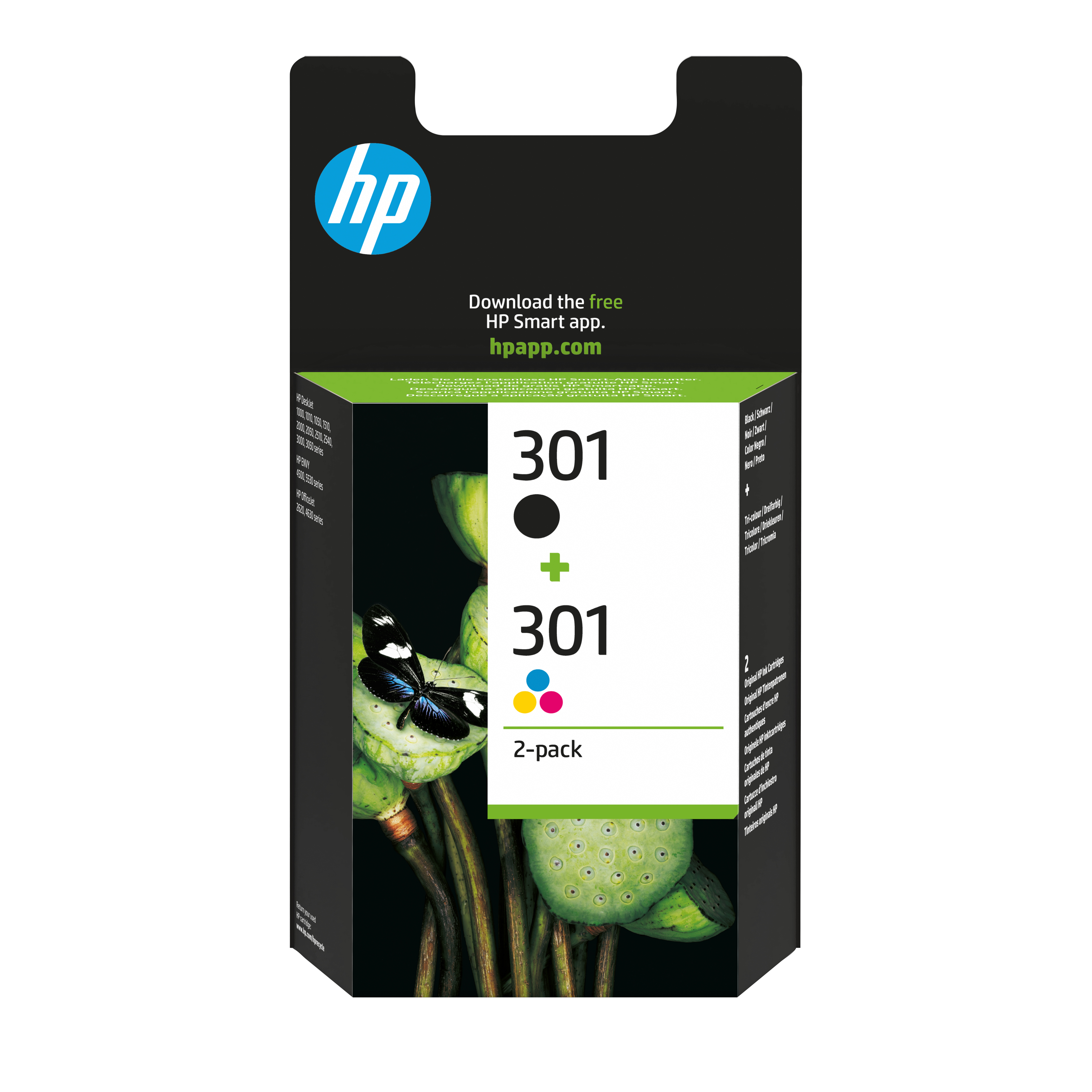 HP 301 Schwarz+Dreifarbig Tintenpatrone HP 301 Schwarz+Dreifarbig Tintenpatrone