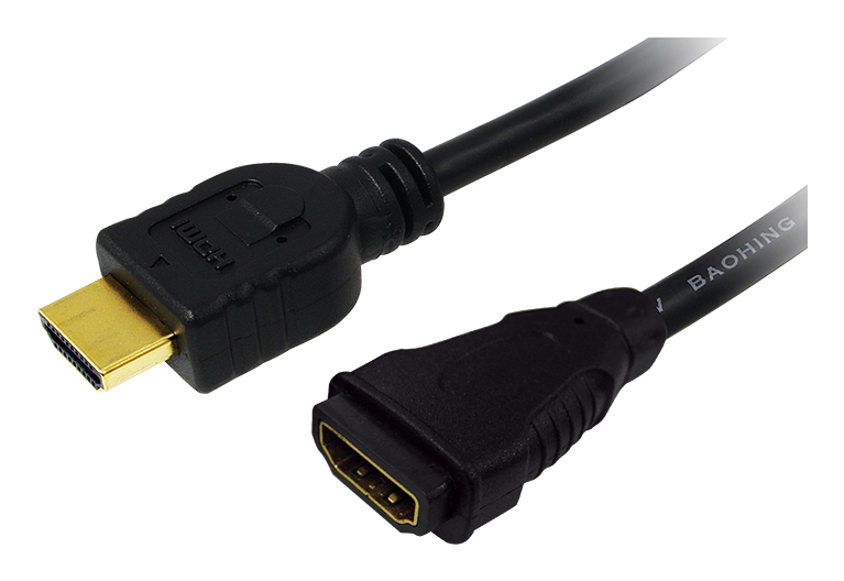 Logilink HDMI-Kabel Ethernet A -> A St/&shy;Bu  3.00m Gold Verl.