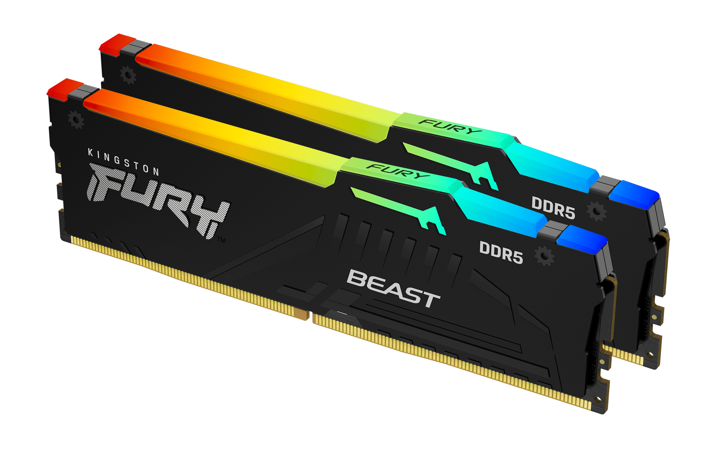 DDR5  16GB PC 5600 CL40 Kingston KIT (2x 8GB) FURY Beast RGB ret