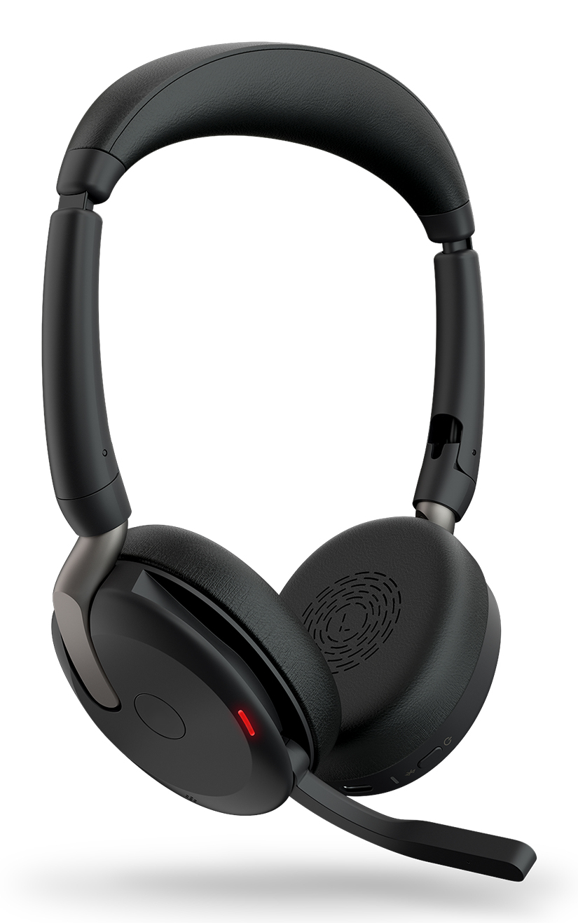Jabra Headset Evolve2 65 Flex UC DUO + Link 380c UC Kopfhörer & Headsets