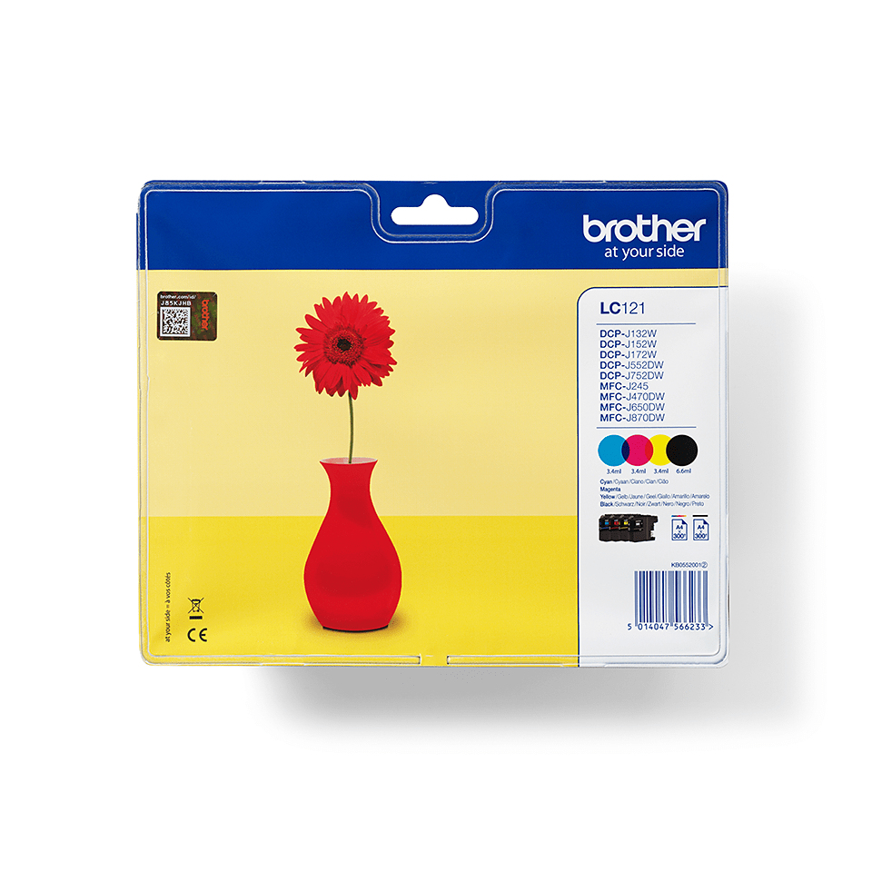 Patrone Brother LC-121VALBP Blisterfarbtintenset