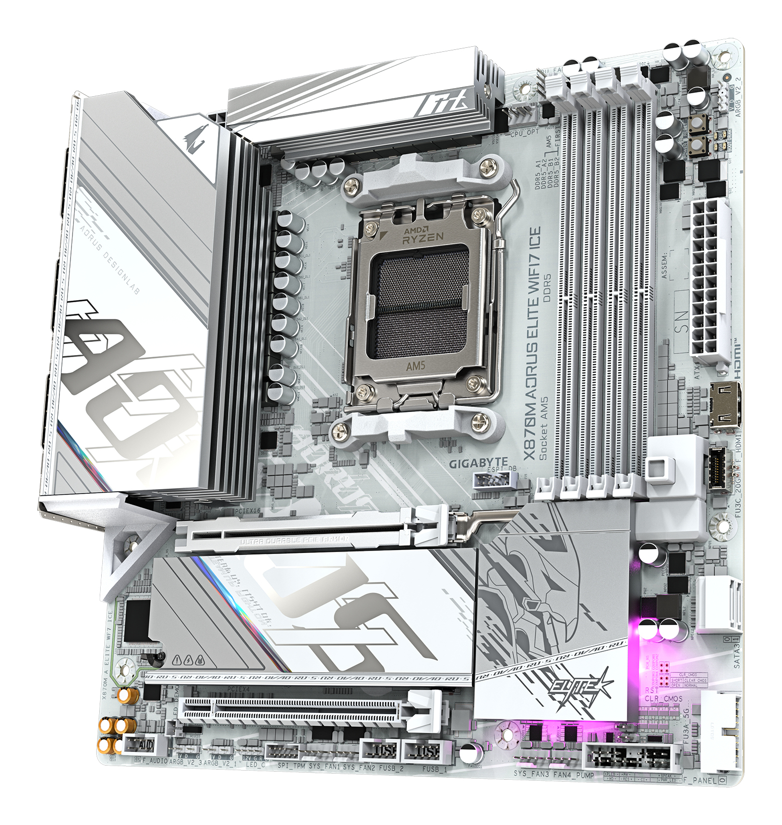 Gigabyte X870M AORUS ELITE WIFI7 ICE      (X870,AM5,ATX,DD