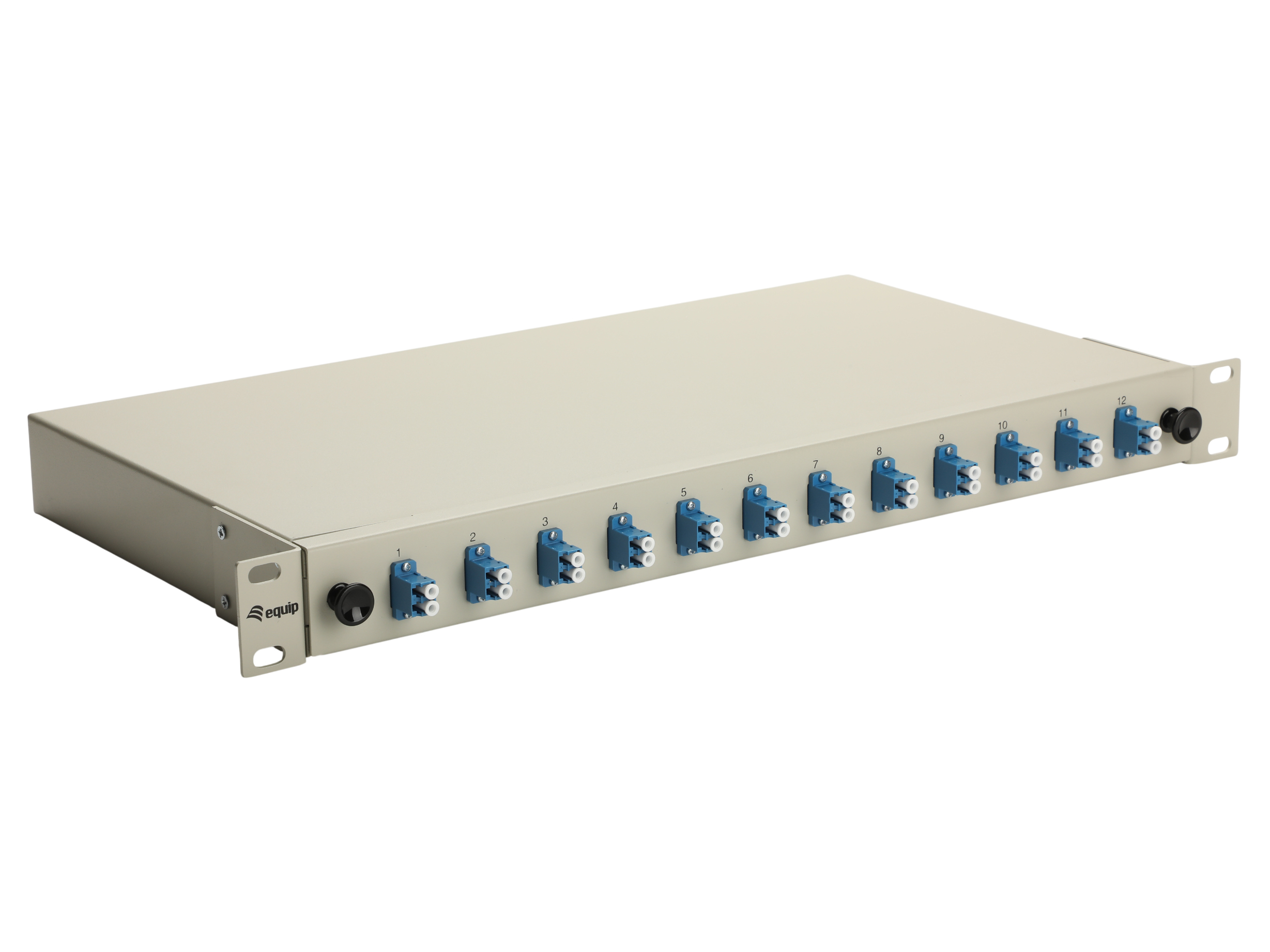 Equip LWL-Spleißkasten 12-Port LC-Duplex OS2 1U komplett gr Equip LWL-Spleißkasten 12-Port LC-Duplex OS2 1U komplett gr