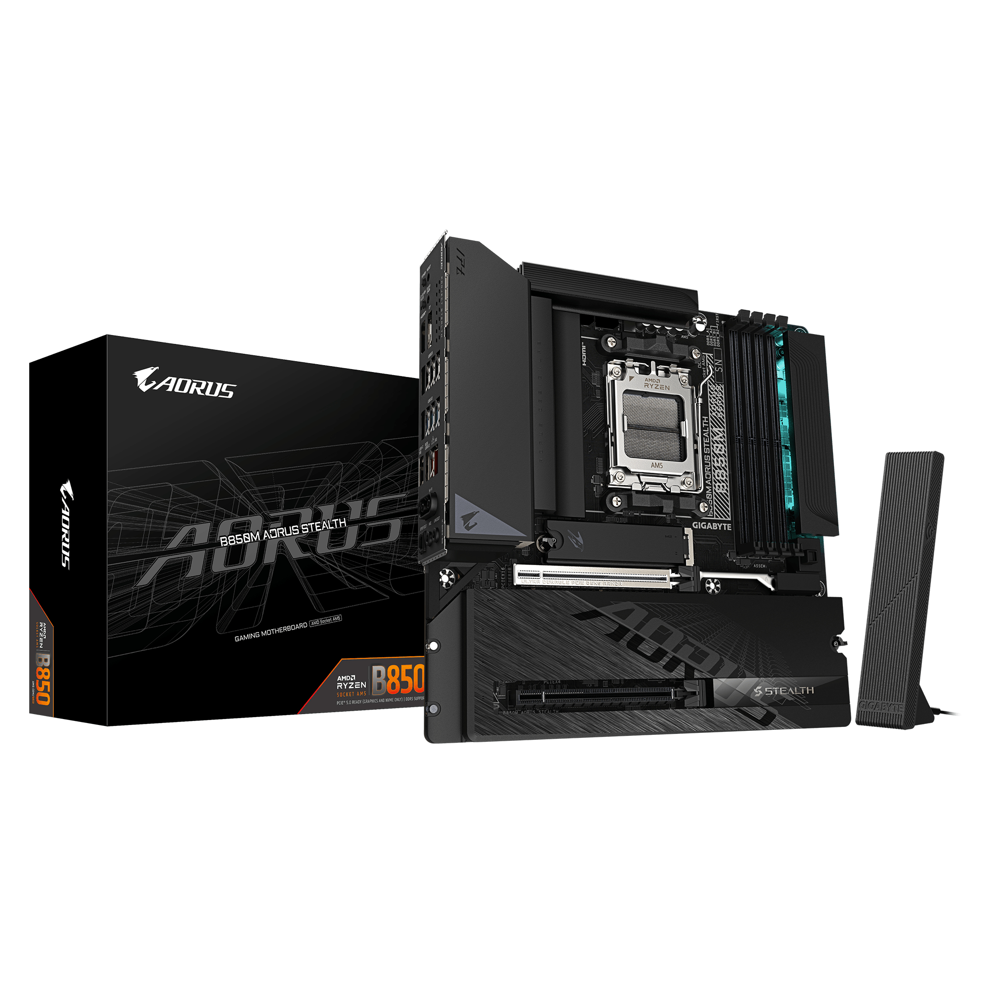 Gigabyte B850M AORUS STEALTH (B850,AM5,mATX,DDR5) Gigabyte B850M AORUS STEALTH (B850,AM5,mATX,DDR5)