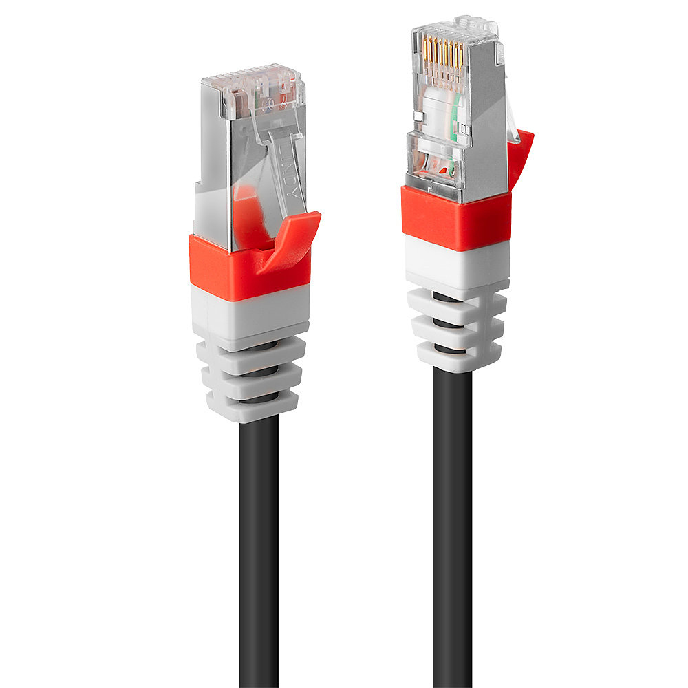 LINDY Patchkabel Cat6(A) SSTP / S/FTP PIMF schwarz 7.50m 10G
