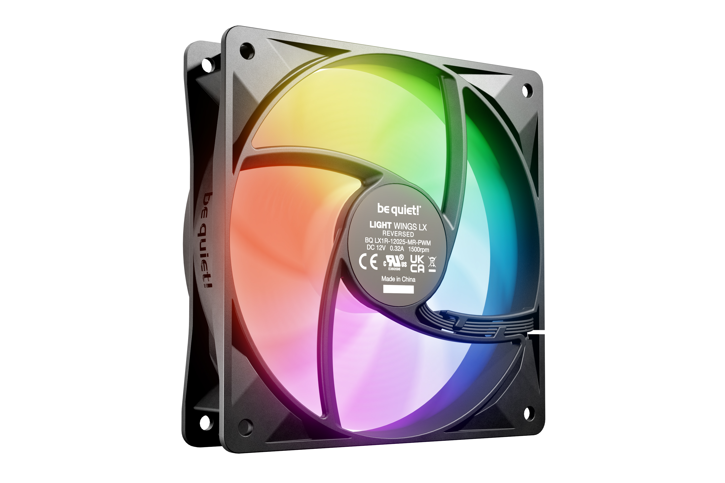 be quiet! Lüfter 120*120*25 Light Wings LX PWM Reverse Black