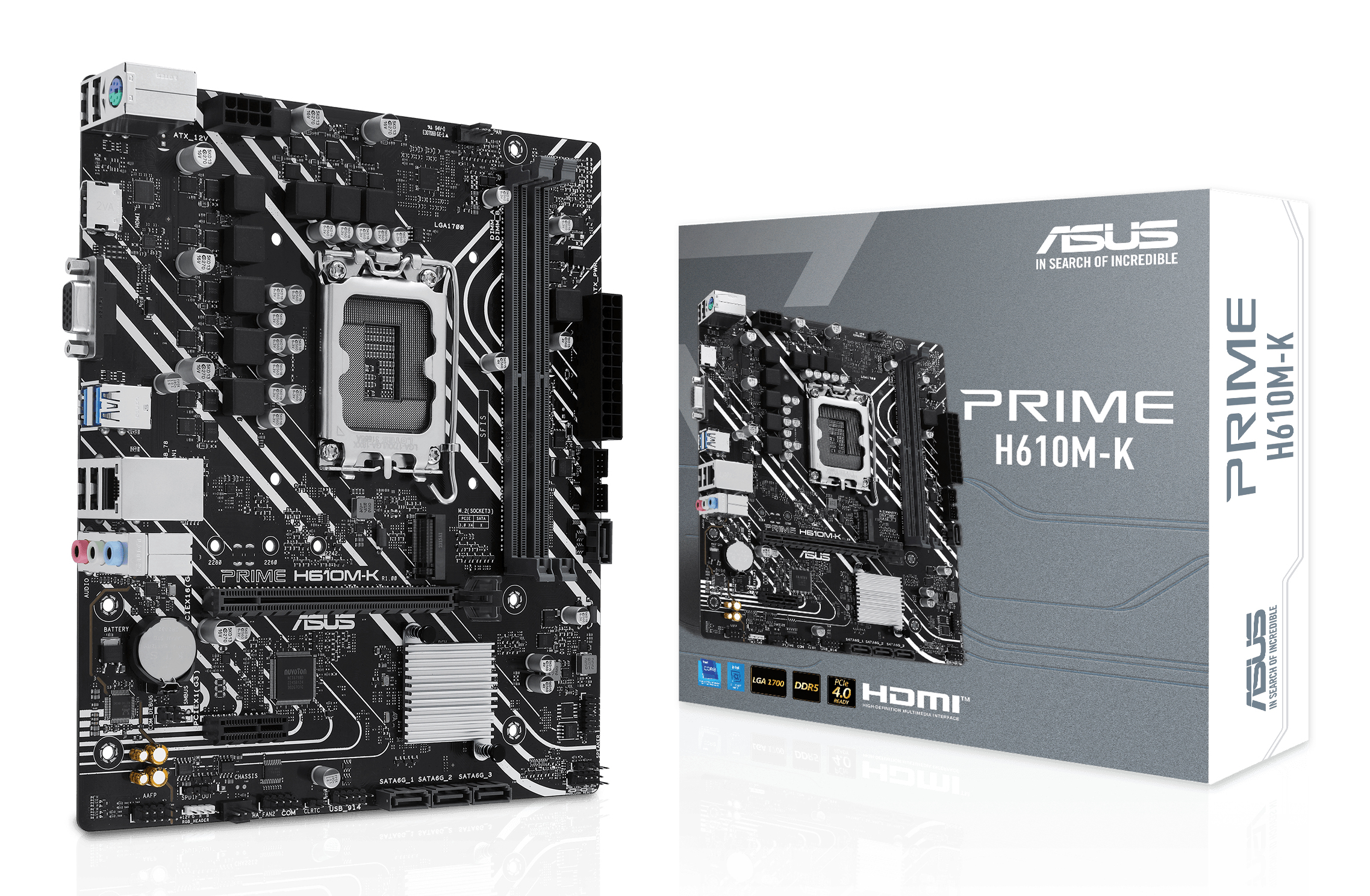 ASUS PRIME H610M-K (INTEL,1700,DDR5,mATX)
