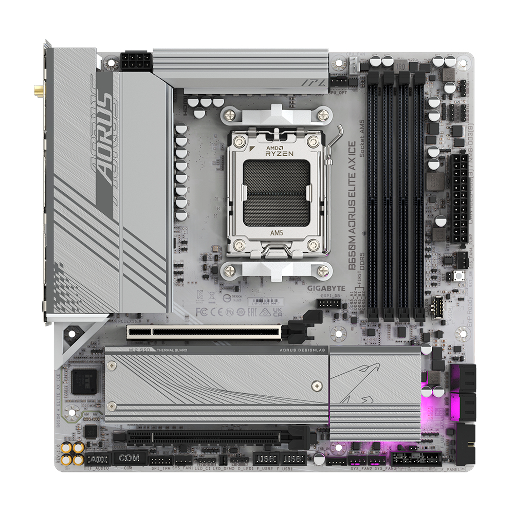 Gigabyte B650M A ELITE AX ICE (B650,AM5,mATX,DDR5)