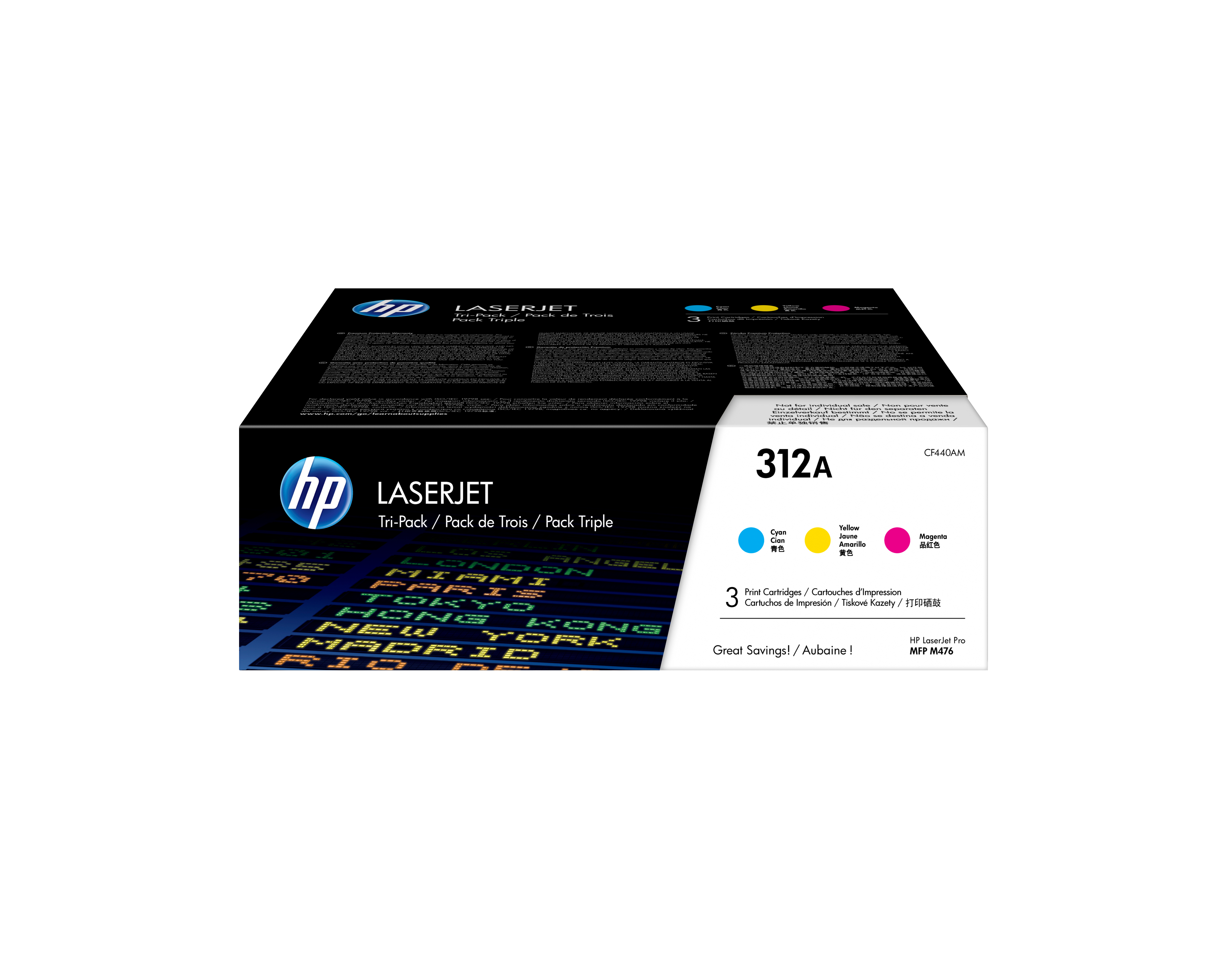 HP 312A 3x Dreifarbig LaserJet Tonerpatrone