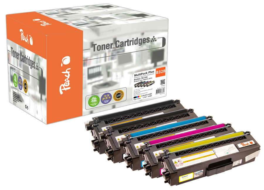 Peach Toner Brother TN-328 MultiPack Plus 2xbk,c,m,y remanufactu Peach Toner Brother TN-328 MultiPack Plus 2xbk,c,m,y remanufactu