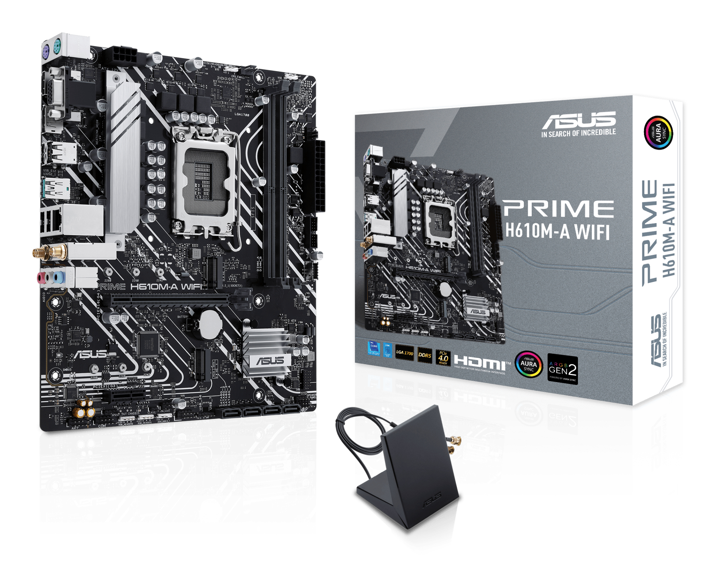 ASUS PRIME H610M-A WIFI (INTEL,1700,DDR5,mATX)
