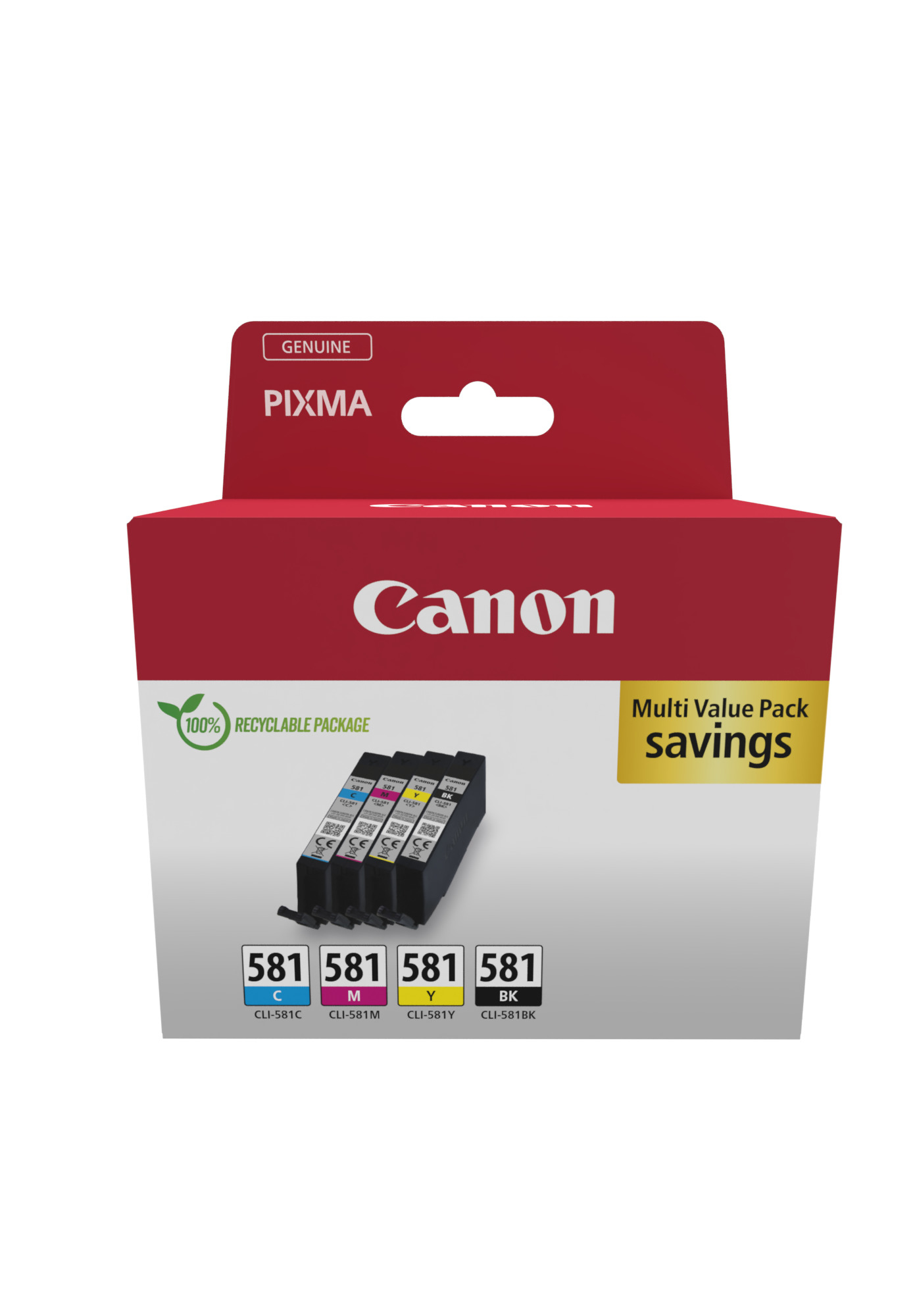 Patrone Canon CLI-581 4er-Pack black + color