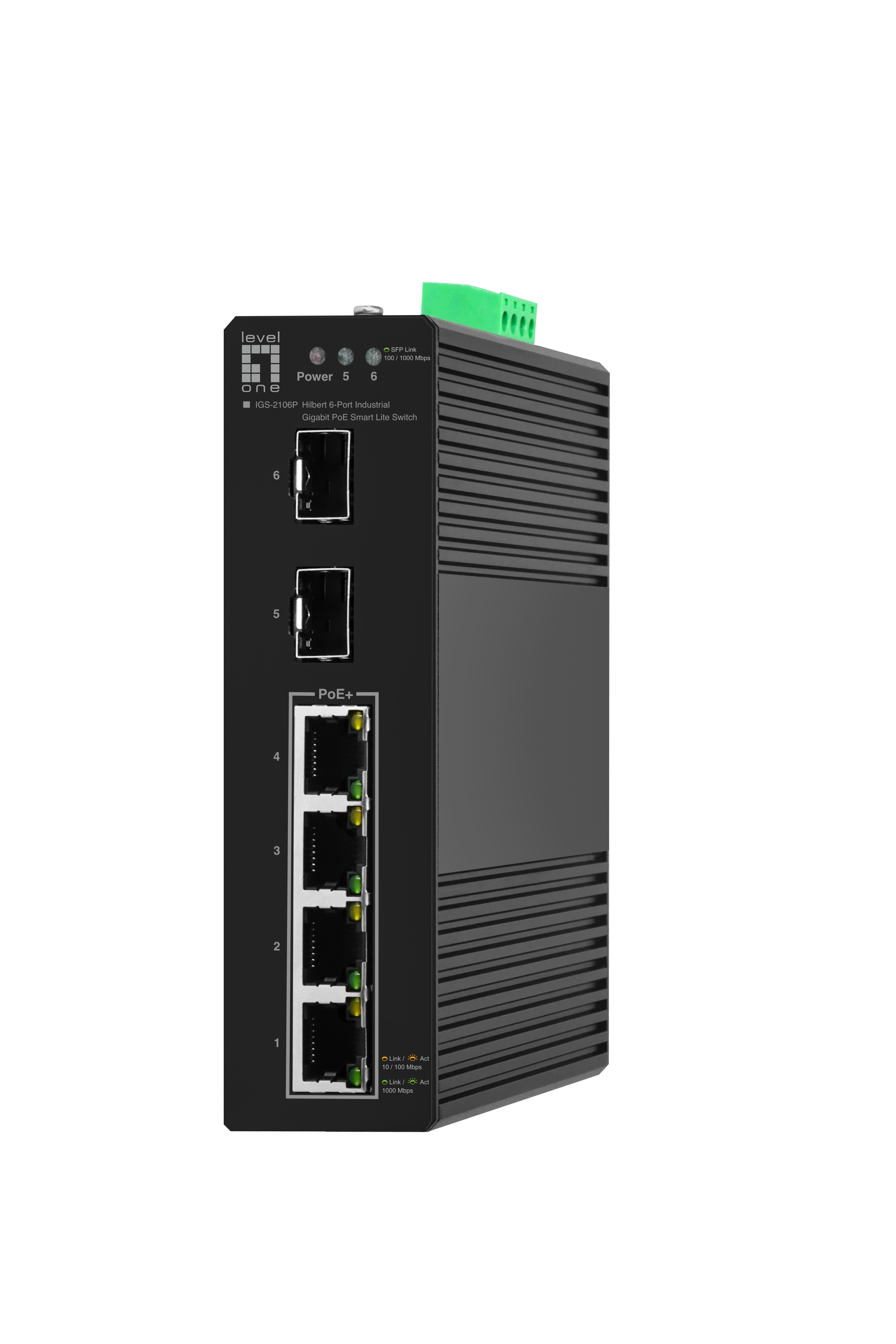 LevelOne PoE+Switch 4xGE PoE/&shy;2xSFP 60W Hilbert SL managed