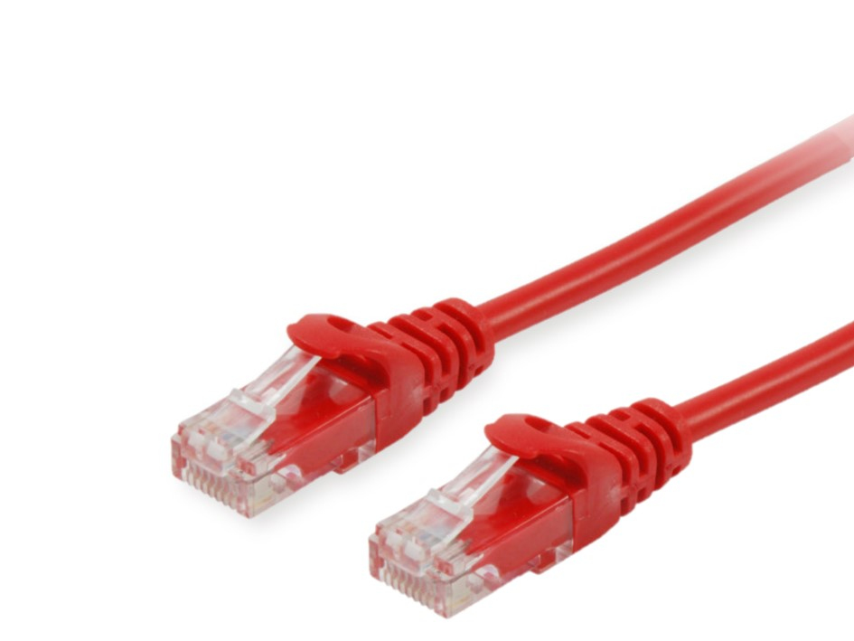 Equip Patchkabel Cat6A U/UTP 2xRJ45 0.25m rot LSZH Polybeutel