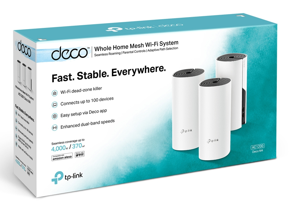 TP-Link WL-AP Access Point Deco M4 Mesh-System/AC1200 (3er)