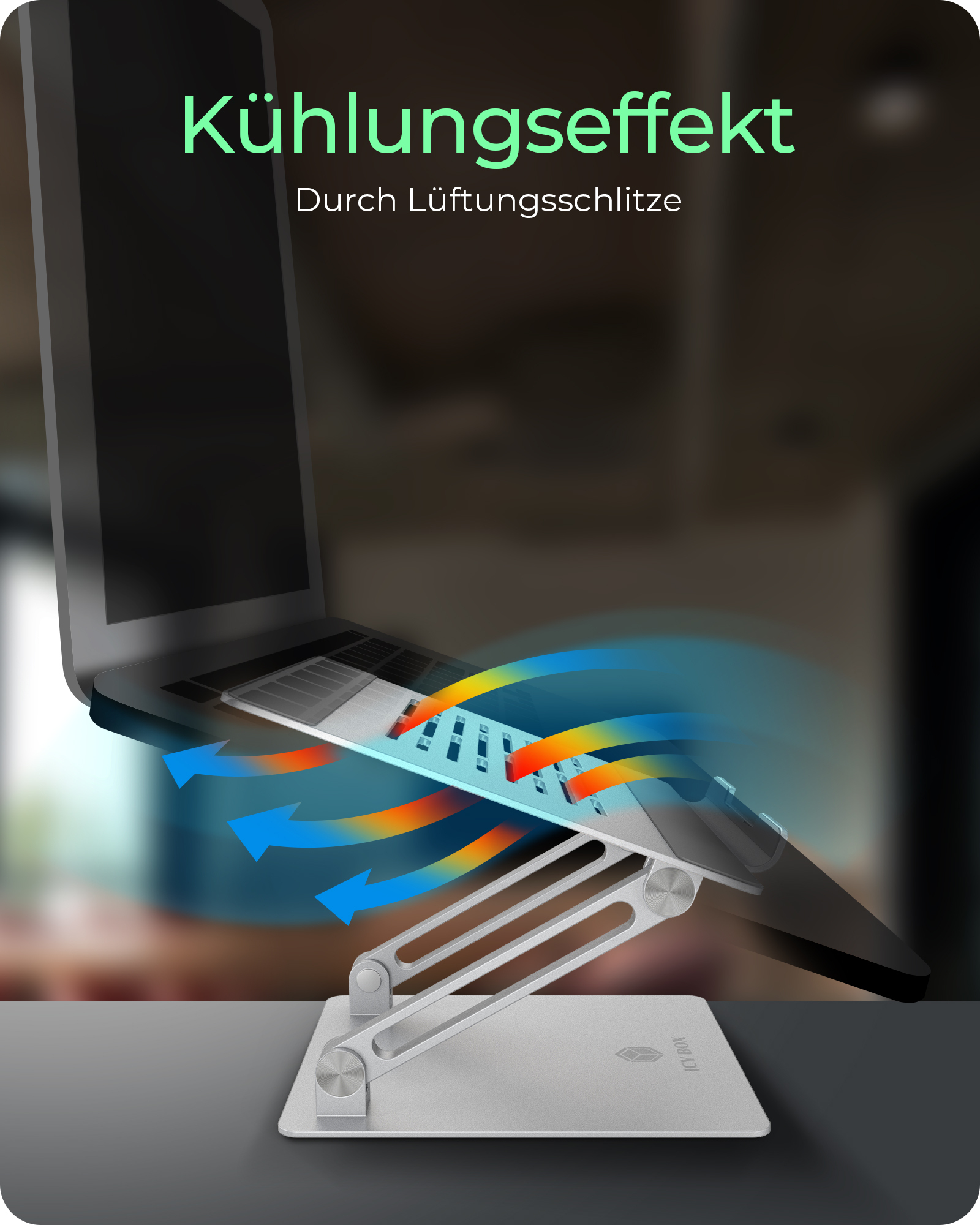 Notebook Halterung IcyBox für bis 17