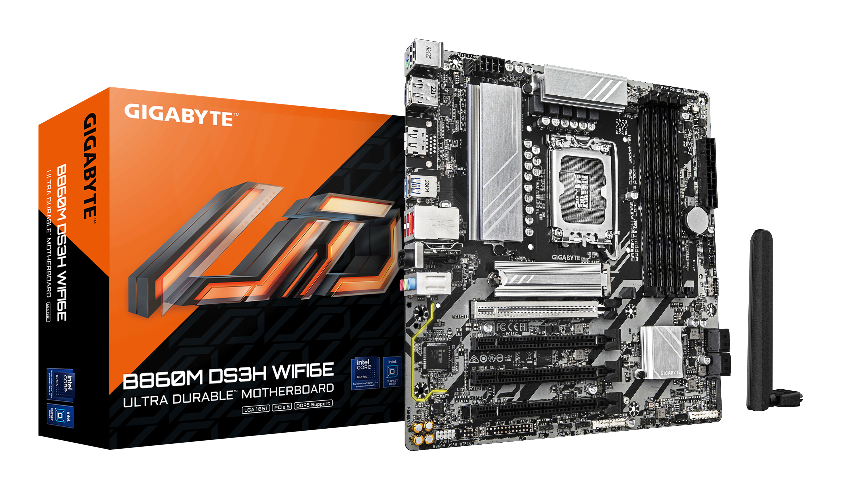 Gigabyte B860M DS3H WIFI6E (B860,S1851,mATX,DDR5
