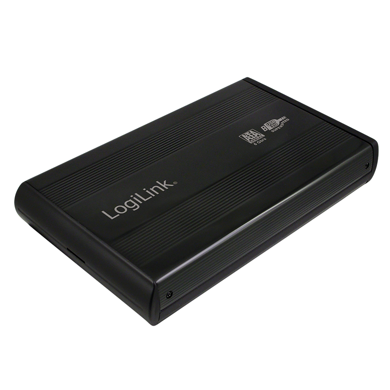 Logilink Geh. 8.9cm (3,5") USB 3.0/SATA Black ALU m. N