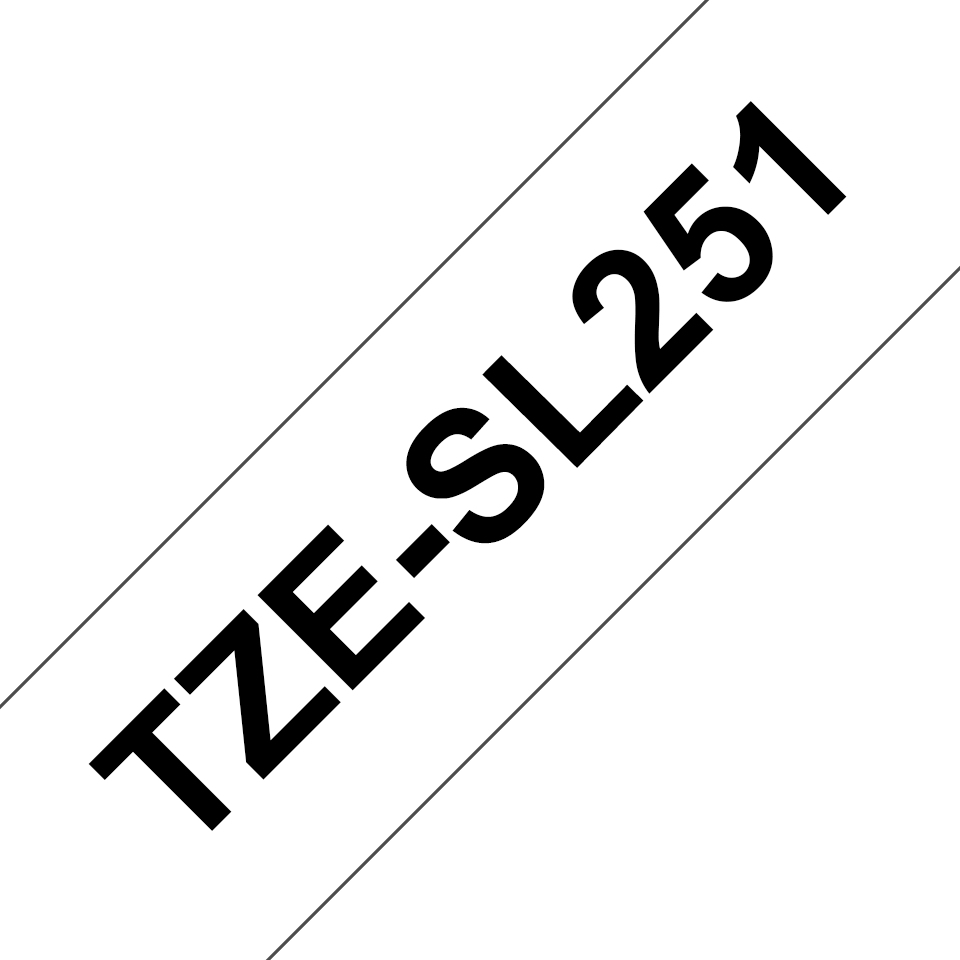 Schriftband Brother 24mm weiß/­schwarz 8m TZe-SL251 Schriftband Brother 24mm weiß/­schwarz 8m TZe-SL251