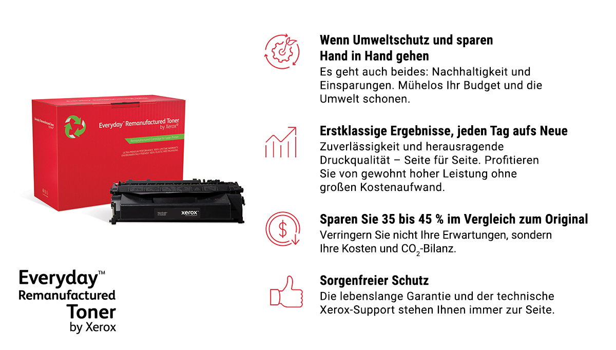 Everyday Wiederaufbereiteter Everyday™ Magenta wiederaufbereiteter Toner von Xerox, kompatibel mit HP 131A (CF213A), Standardkapazität