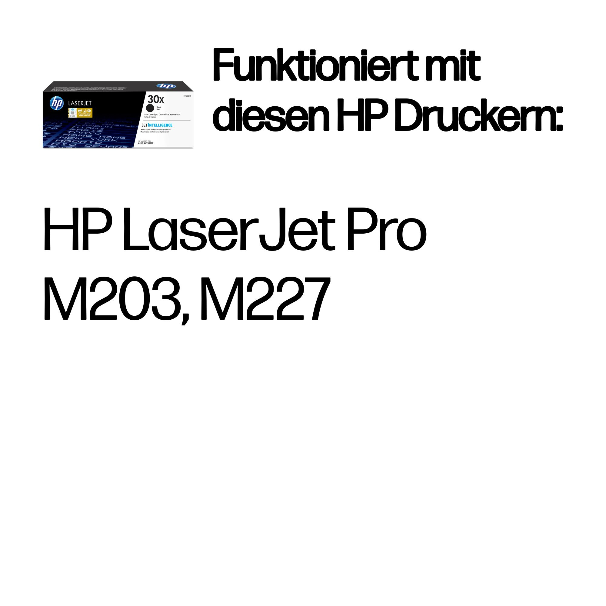 HP 30X Schwarz LaserJet Tonerpatrone