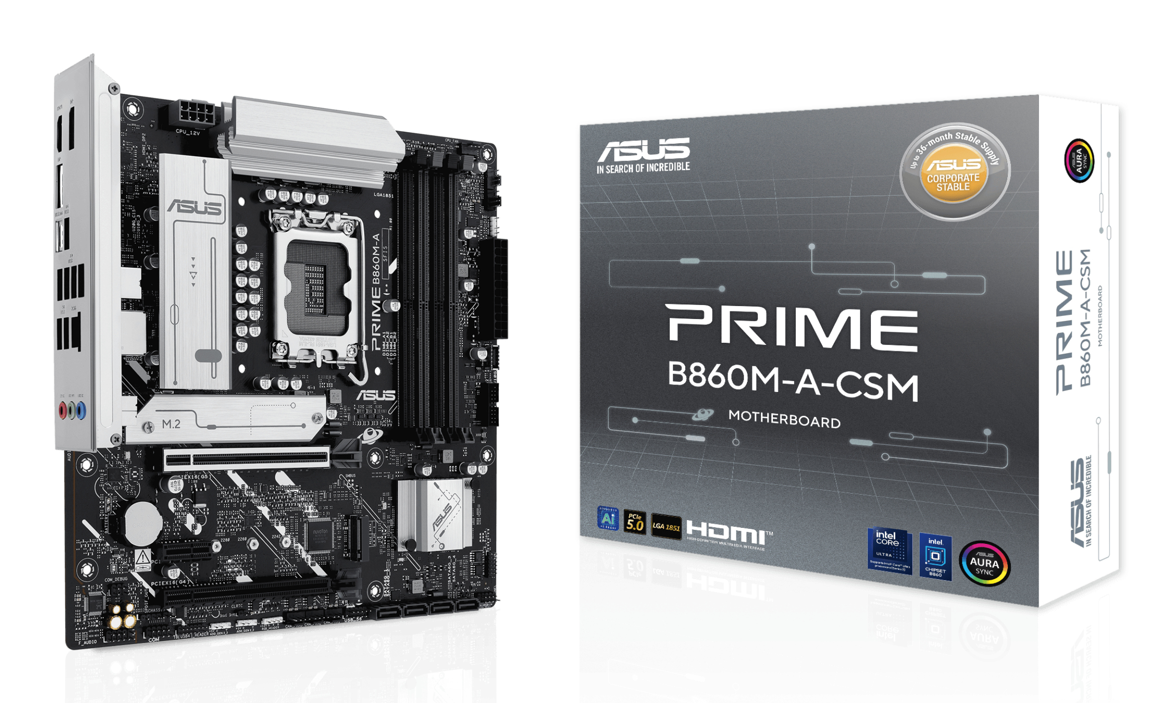 ASUS PRIME B860M-A-CSM (INTEL,1851,DDR5,mATX) ASUS PRIME B860M-A-CSM (INTEL,1851,DDR5,mATX)