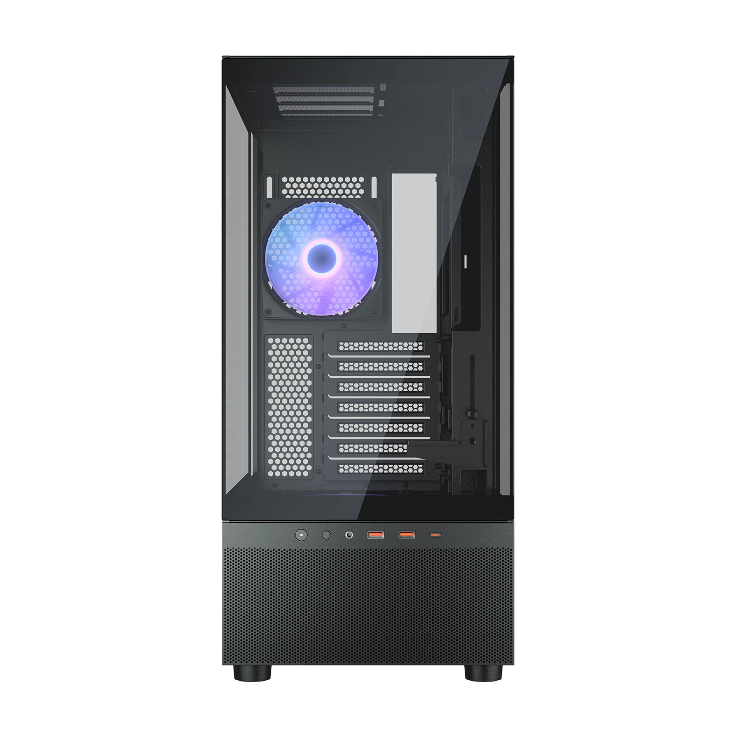 COUGAR Gehäuse Midi-Tower CFV220, ARGB, Glas, Schwarz