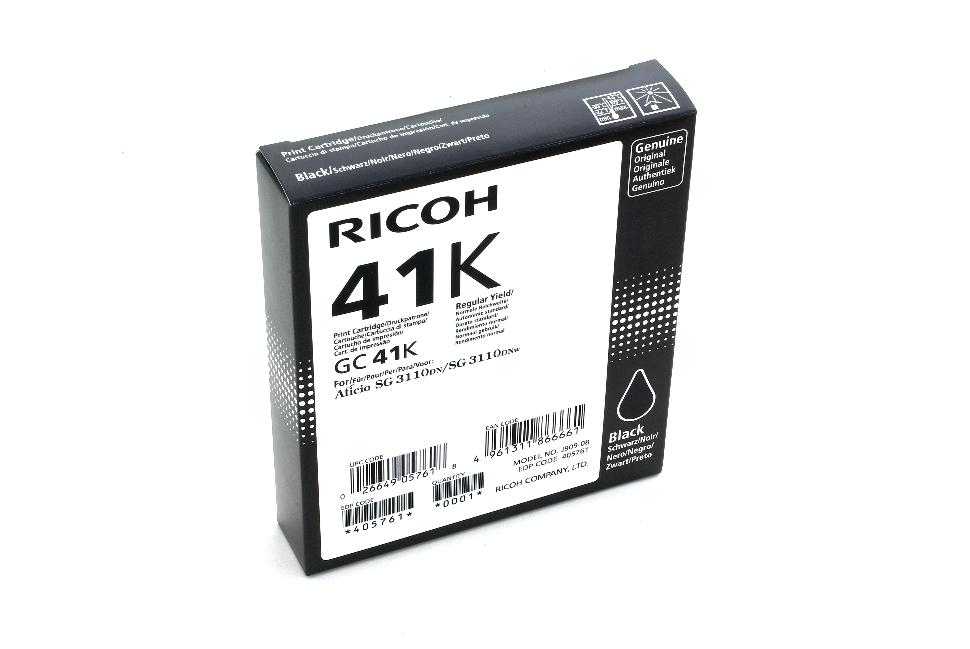 Ricoh Patrone GC41K black 2400 Seiten 405761