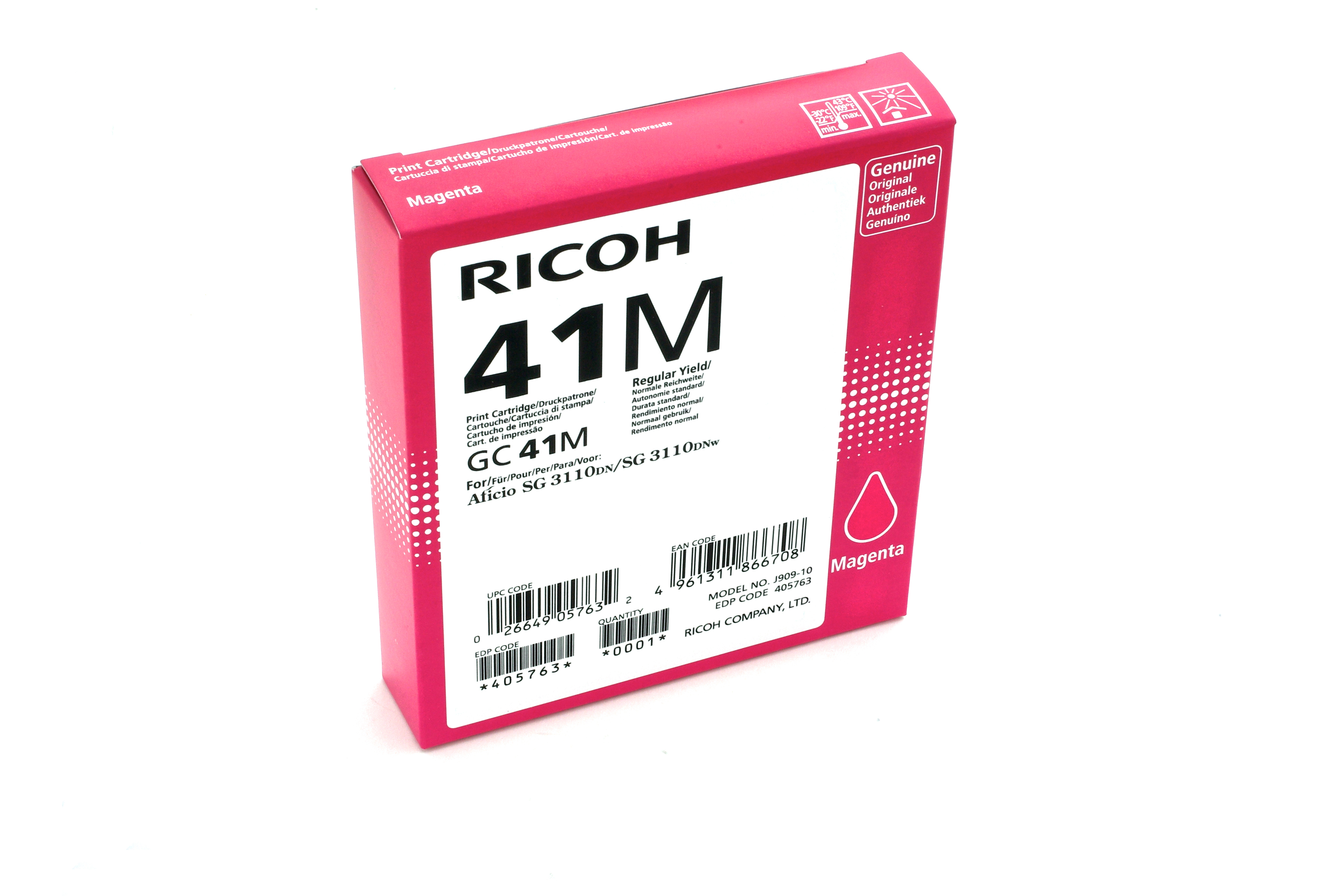 Ricoh Patrone GC41M magenta 2200 Seiten 405763 Patronen Ricoh