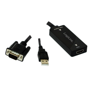 Logilink Konverter VGA m. Audio zu HDMI konform m.High Spee Logilink Konverter VGA m. Audio zu HDMI konform m.High Spee