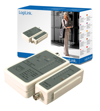 Logilink Kabeltester Netzwerk RJ45/­BNC Stecker Logilink Kabeltester Netzwerk RJ45/­BNC Stecker