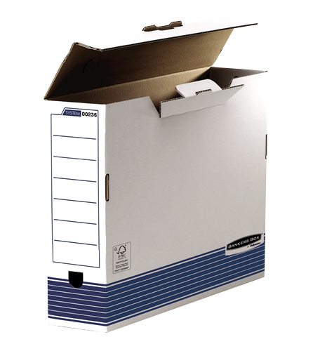 BankersBox Archivschachtel A3 B:108mm blau/­weiß 10VE BankersBox Archivschachtel A3 B:108mm blau/­weiß 10VE