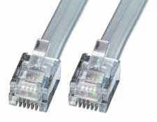 LINDY RJ-12 Kabel 6/&shy;6 1:1-verbunden 2m