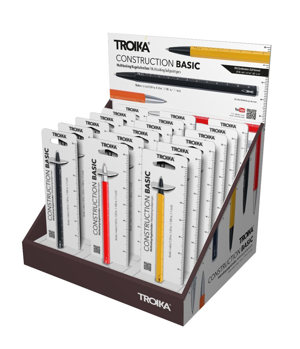 TROIKA Thekendisplay 18XCONSTRUCTION BASIC multitasking pen TROIKA Thekendisplay 18XCONSTRUCTION BASIC multitasking pen