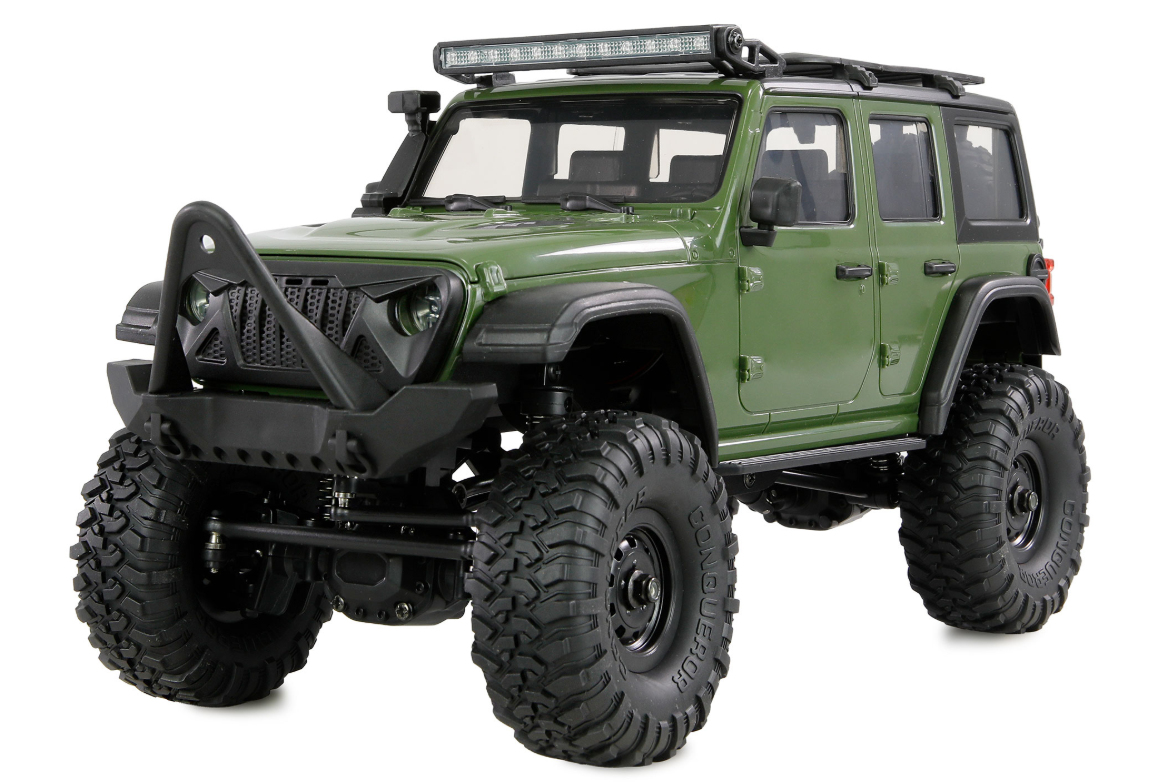 Amewi RC Crawler Mini-Crosstrailer AMXRock 4WD 1:16 RTR grün