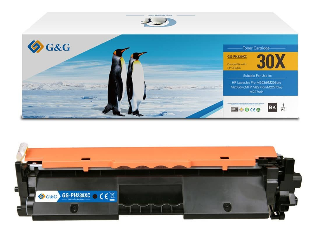 G&G XL-Toner ers. HP 30X/­ CF230X mit Original-Chip G&G XL-Toner ers. HP 30X/­ CF230X mit Original-Chip