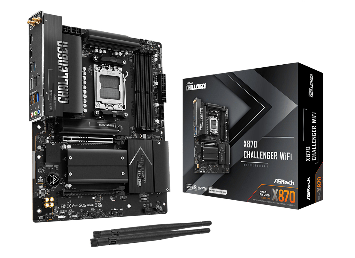 ASRock X870 Challenger WiFi AM5 ATX HDMI/&shy;USB-C