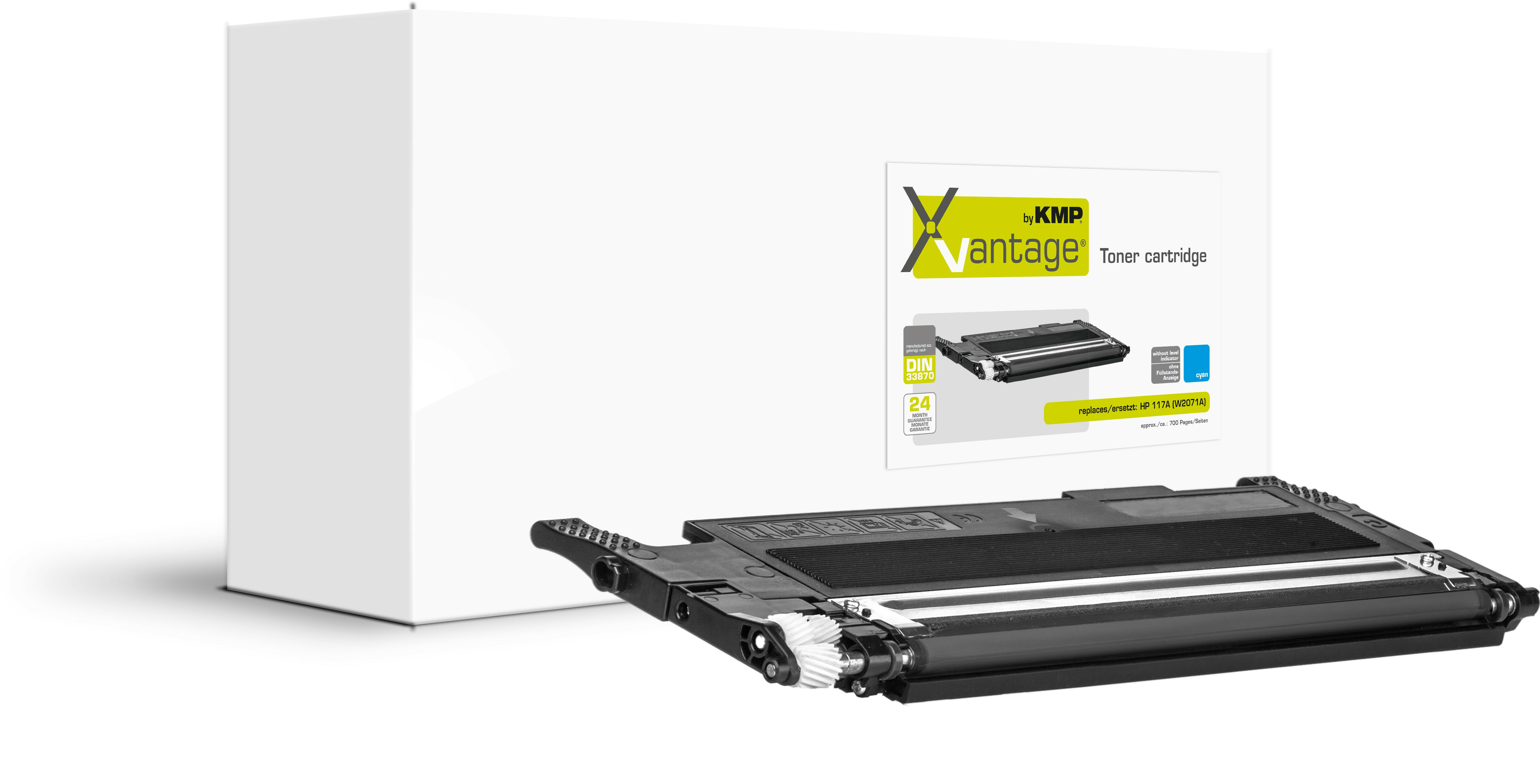 KMP XVantage Toner HP117A (W2071A) 700 Seiten cyan remanufacture