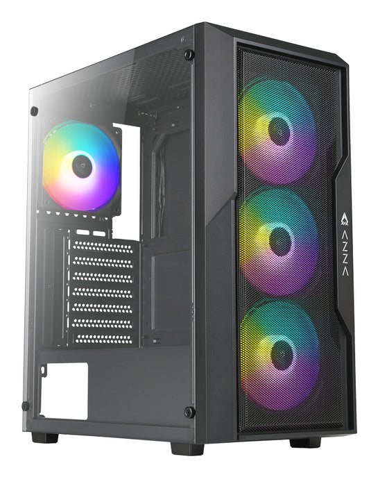 AZZA PC Gaming Gehäuse Fighter 290 4x ARGB USB 3.0 Schwarz AZZA PC Gaming Gehäuse Fighter 290 4x ARGB USB 3.0 Schwarz