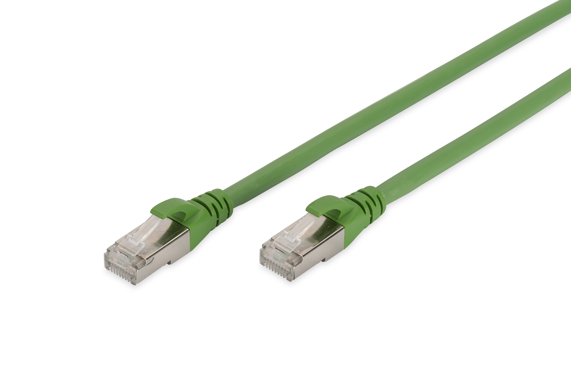 DIGITUS CAT 6A S/&shy;FTP Patchkabel, PUR (TPU), 15m, grün