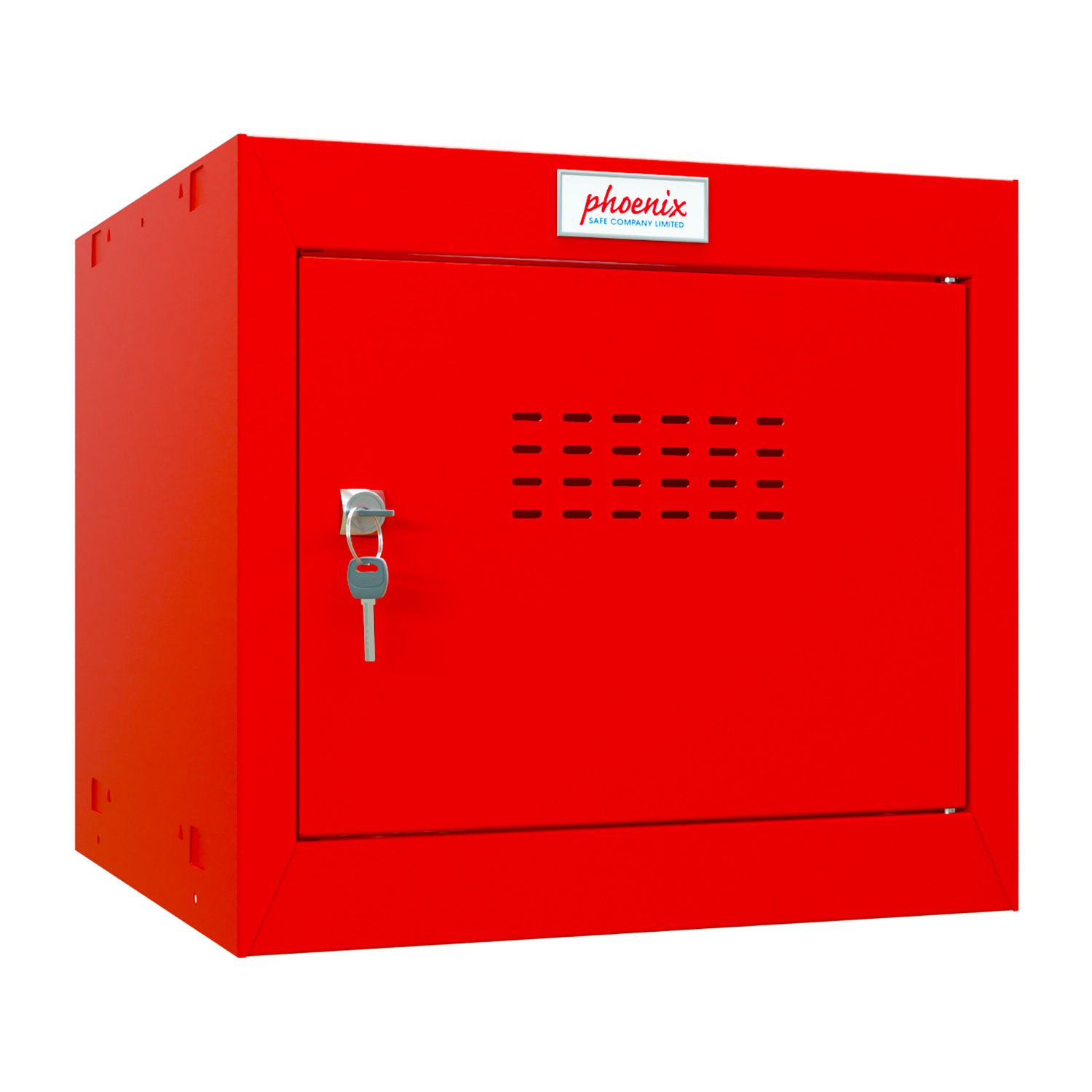 Phoenix Safe Würfelspind 44l klein Türschloss rot
