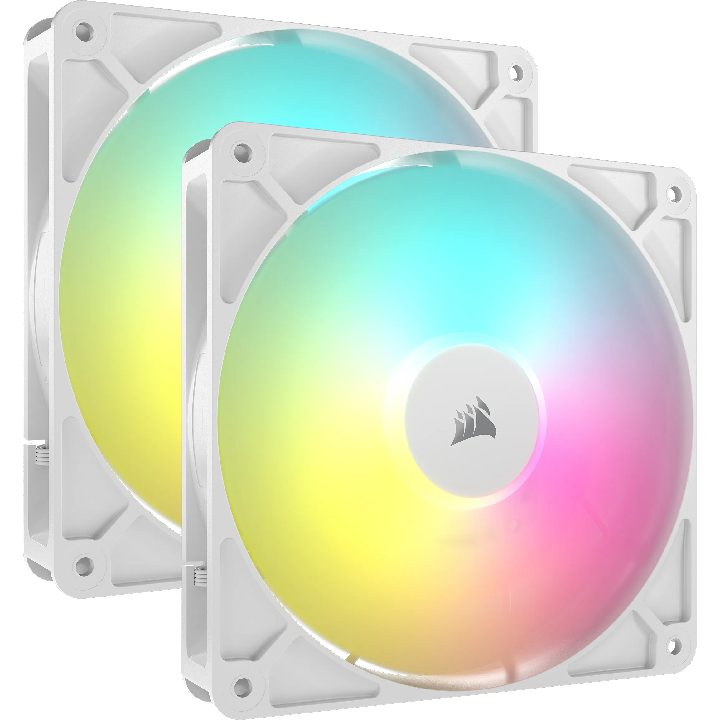 CORSAIR Lüfter RS140 ARGB PWM 140*140*25 White Dual Pack