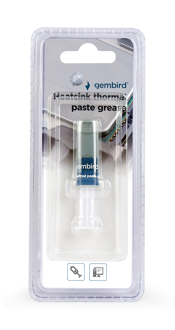gembird Wärmeleitpaste für Kühlkörper, 1,5 g Gewicht gembird Wärmeleitpaste für Kühlkörper, 1,5 g Gewicht