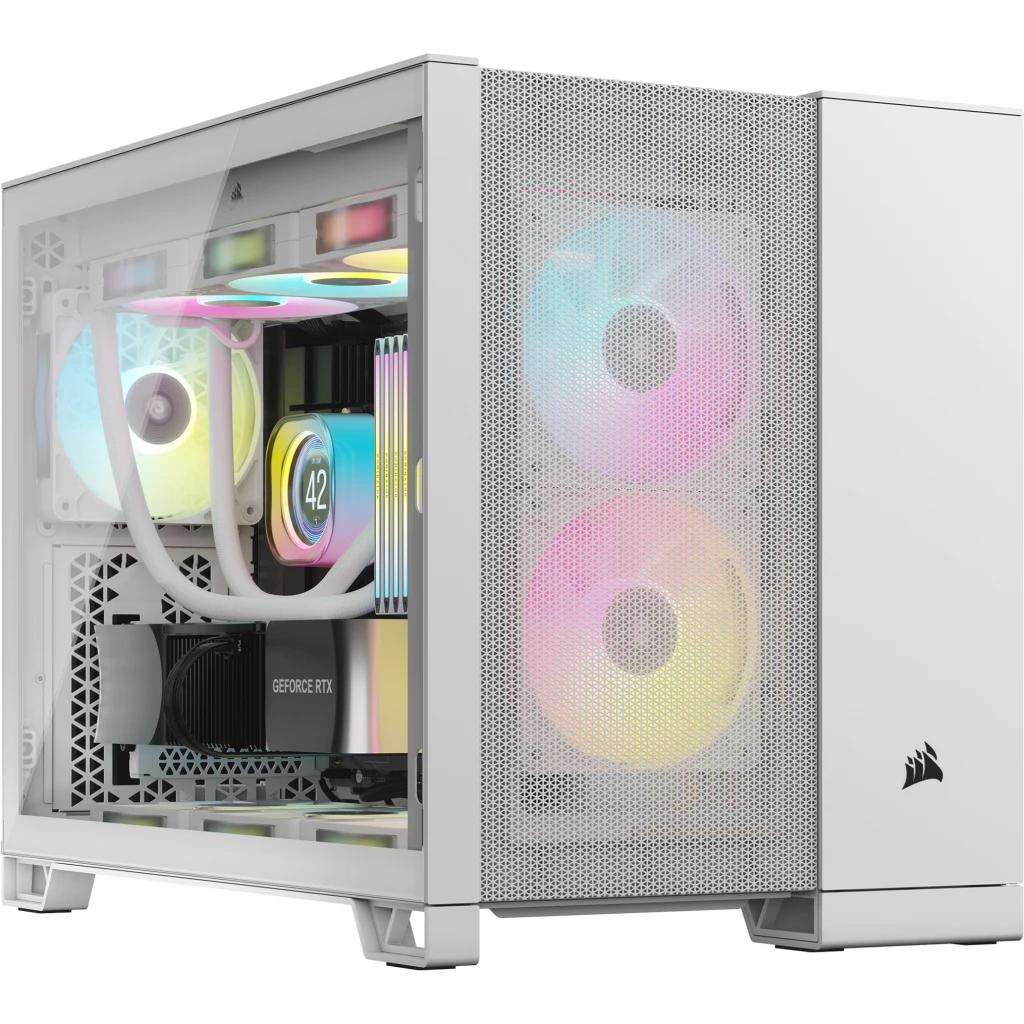 CORSAIR Geh Midi 2500D Airflow (Tempered Glass) White CORSAIR Geh Midi 2500D Airflow (Tempered Glass) White
