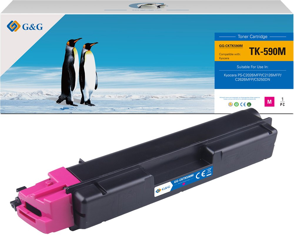 G&G Toner kompatibel mit Kyocera TK590M/&shy; 1T02KVBNL0